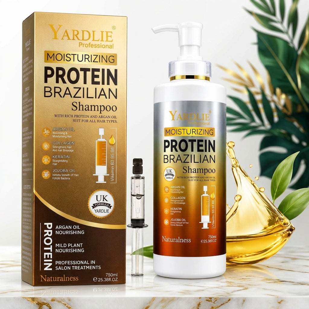 YARDLIE Moisturizing Protein Brazilian Shampoo - Argan Oil + Keratin - 750ml