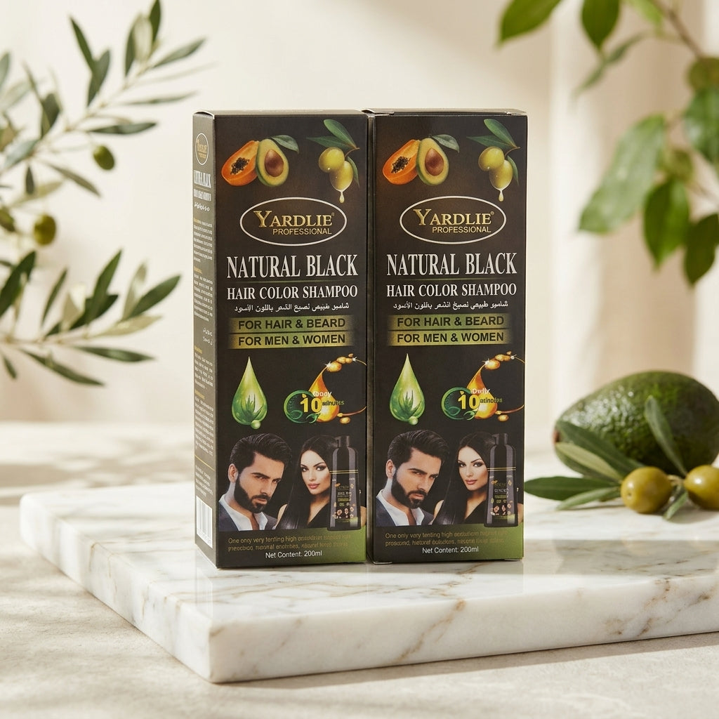 YARDLIE Professional Hair Color Shampoo for Hair & Beard