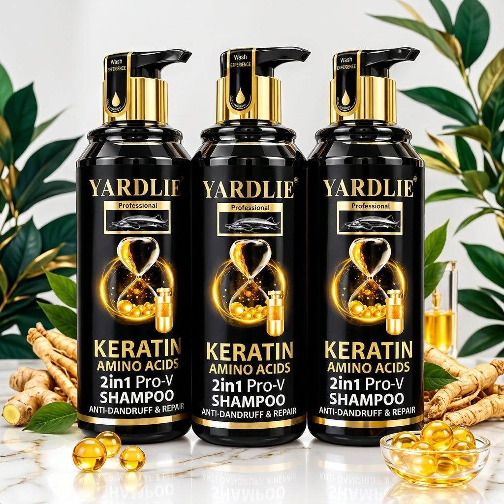 YARDLIE Keratin Amino Acids 2in1 Pro-V Shampoo - Anti-Dandruff & Repair